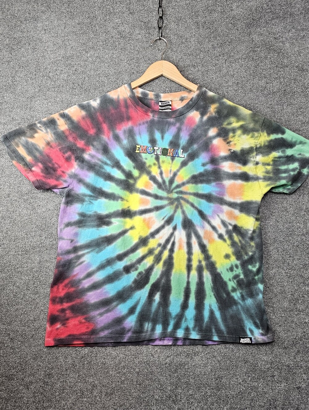 Broken Promises "Emotional Rollercoaster" Tie Dye Tee| Graphic T- Shirt| 💀 2XL